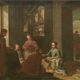 García de Miranda, Juan. 1735. La educación de Santa Teresa. Óleo sobre lienzo. Museo del Prado