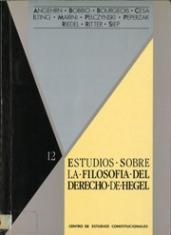 Estudios sobre la "Filosofía del derecho" de Hegel