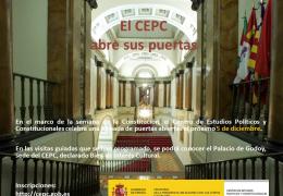 El Centro de Estudios Políticos y Constitucionales abre las puertas de su sede, el Palacio de Godoy