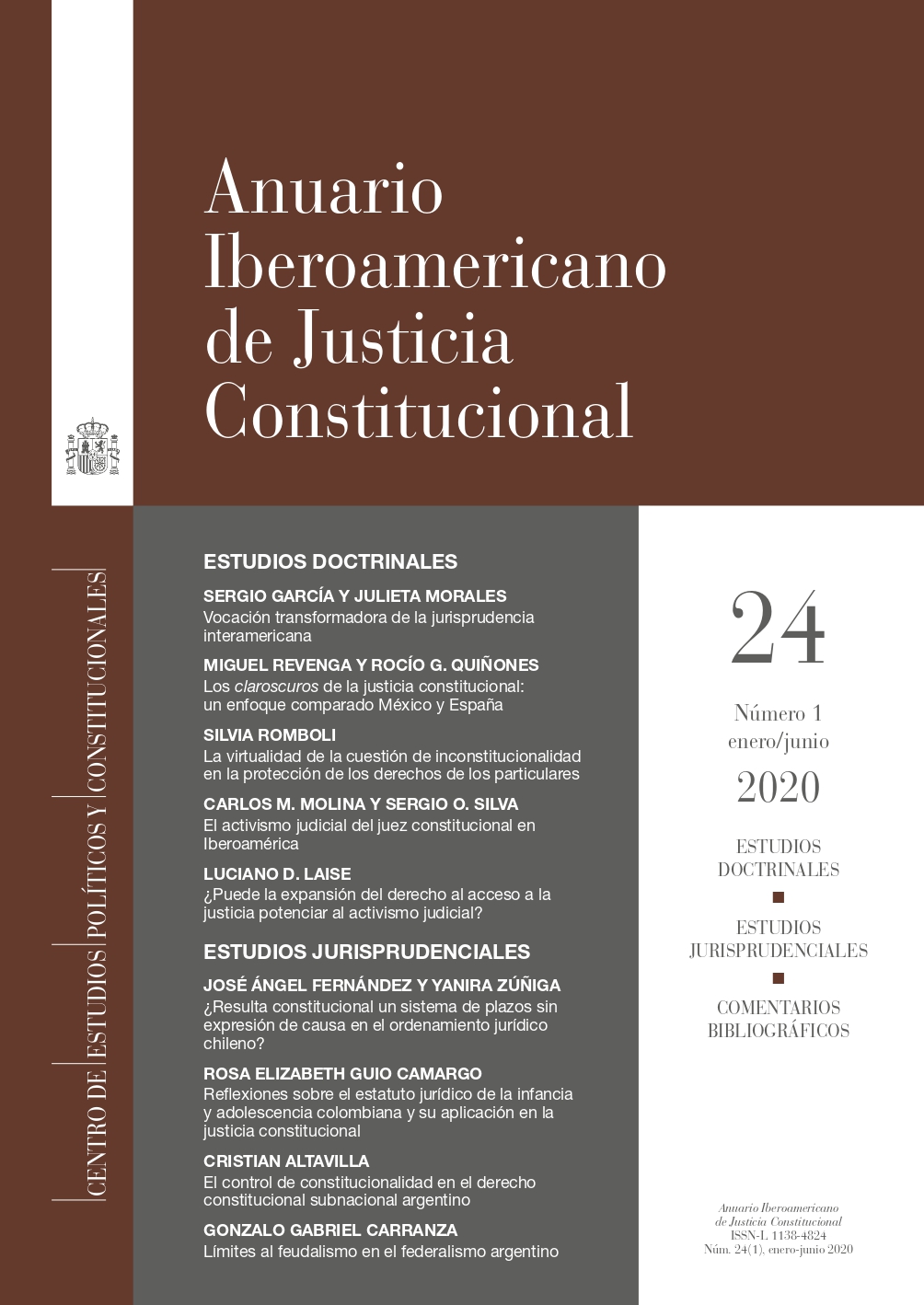 Anuario Iberoamericano de Justicia Constitucional 24