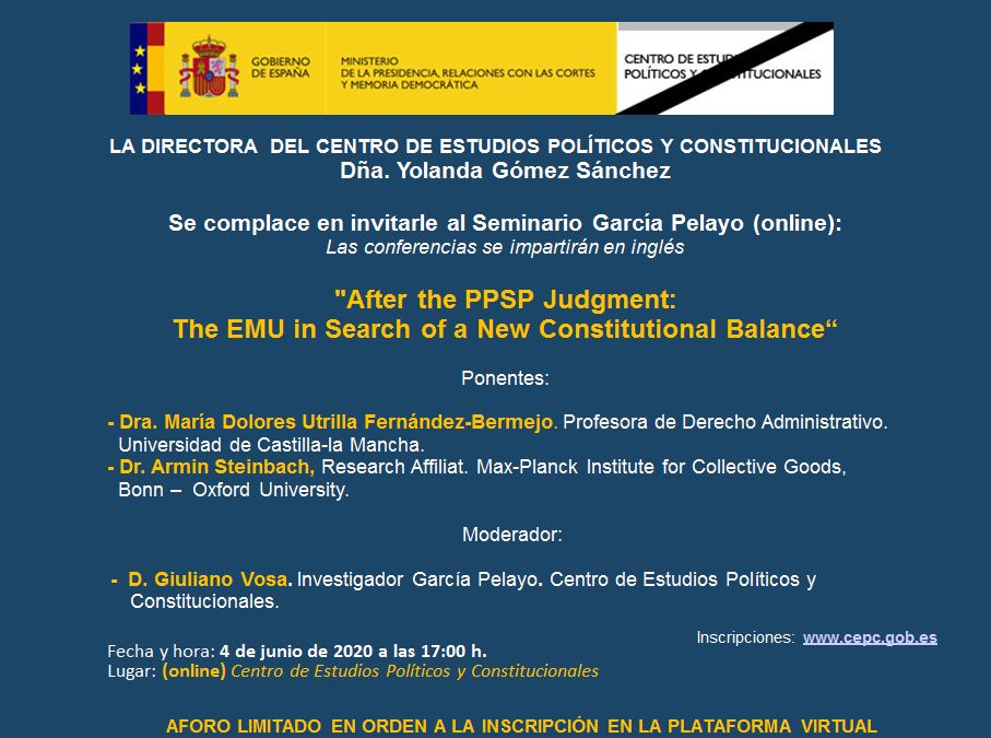 After the PPSP Judgment: The EMU in Search of a New Constitutional Balance