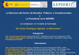 Homenaje: “In Memoriam Gil Carlos Rodríguez Iglesias”
