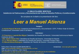 Presentación del libro "Leer a Manuel Atienza"